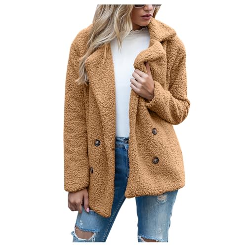 Veste Polaire Femme avec Capuche Blouson Ski Laine Manteau Fausse Fourrure Winter Blousons Taille Sweat a Capuche Peluche Moumoute Polaires Vêtements Femme...