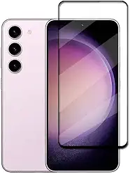 Película de Vidro Temperado 3D para Samsung S23 Ultra, Cobertura Total, Preta, 6.8 Polegadas