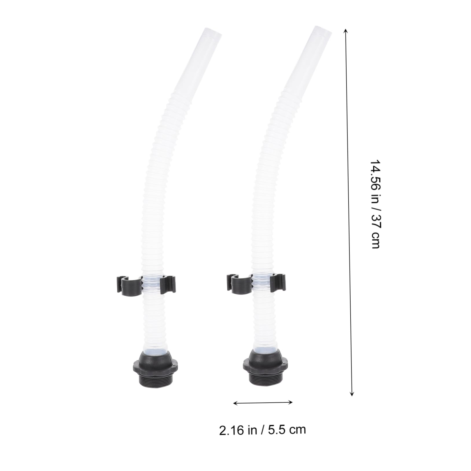 SOLUSTRE Plastic Can Spout Set 4pcs Assorted Colors Nozzle Hose for Easy Pouring Random