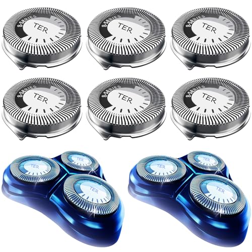 HQ8 Replacement Heads Compatible with Philips Norelco Shavers HQ8 Heads Upgraded 6-Pack