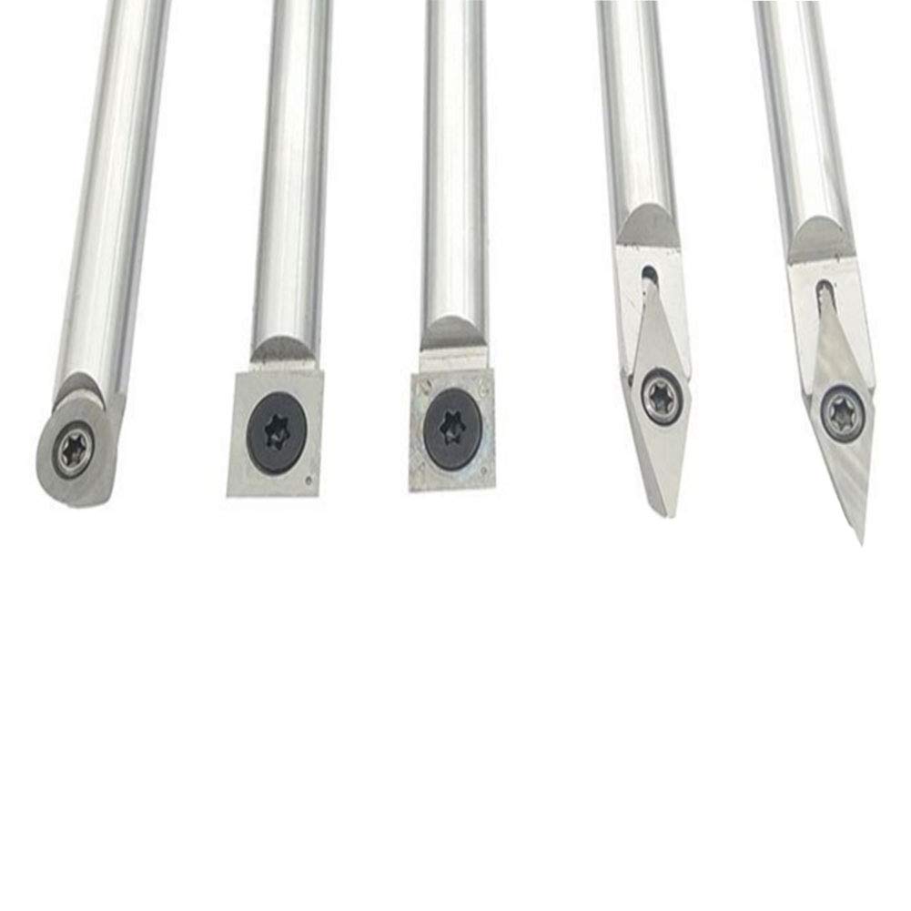 Scalpelli, Set di Utensili for tornio Utensile di troncatura Intercambiabile Utensile di Finitura for tornio in Acciaio Legato for hobbisti del Legno o Fai da Te o Falegname
