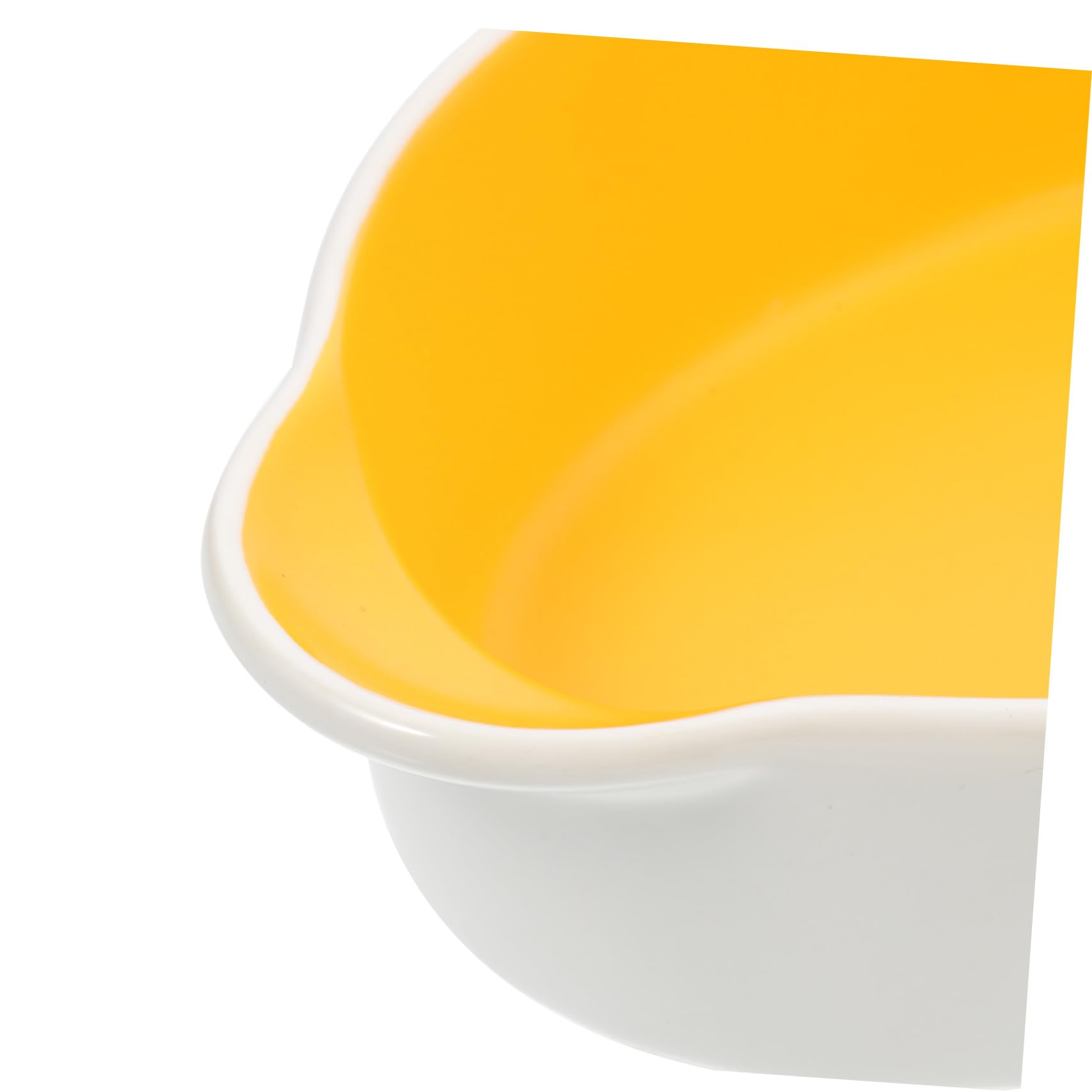 Bandeja de Cerámica con Doble Asa, Profunda, Amarilla | Bandeja Rectangular para Asar, Diseño de Patrón Único, Uso para Lasaña y Fruta