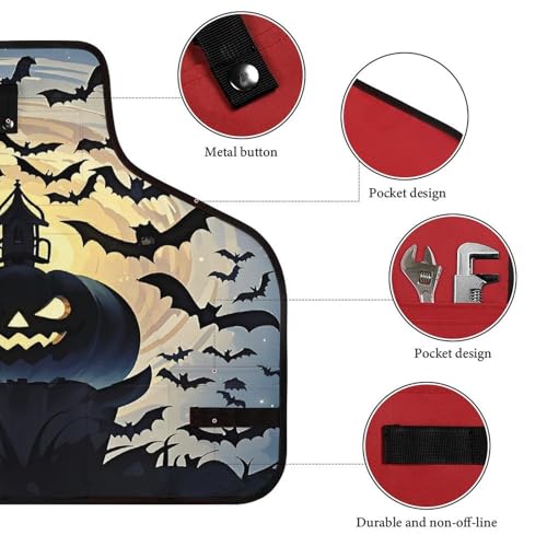 Delantal Halloween con Murciélagos Voladores para Hombre y Mujer miniatura 3