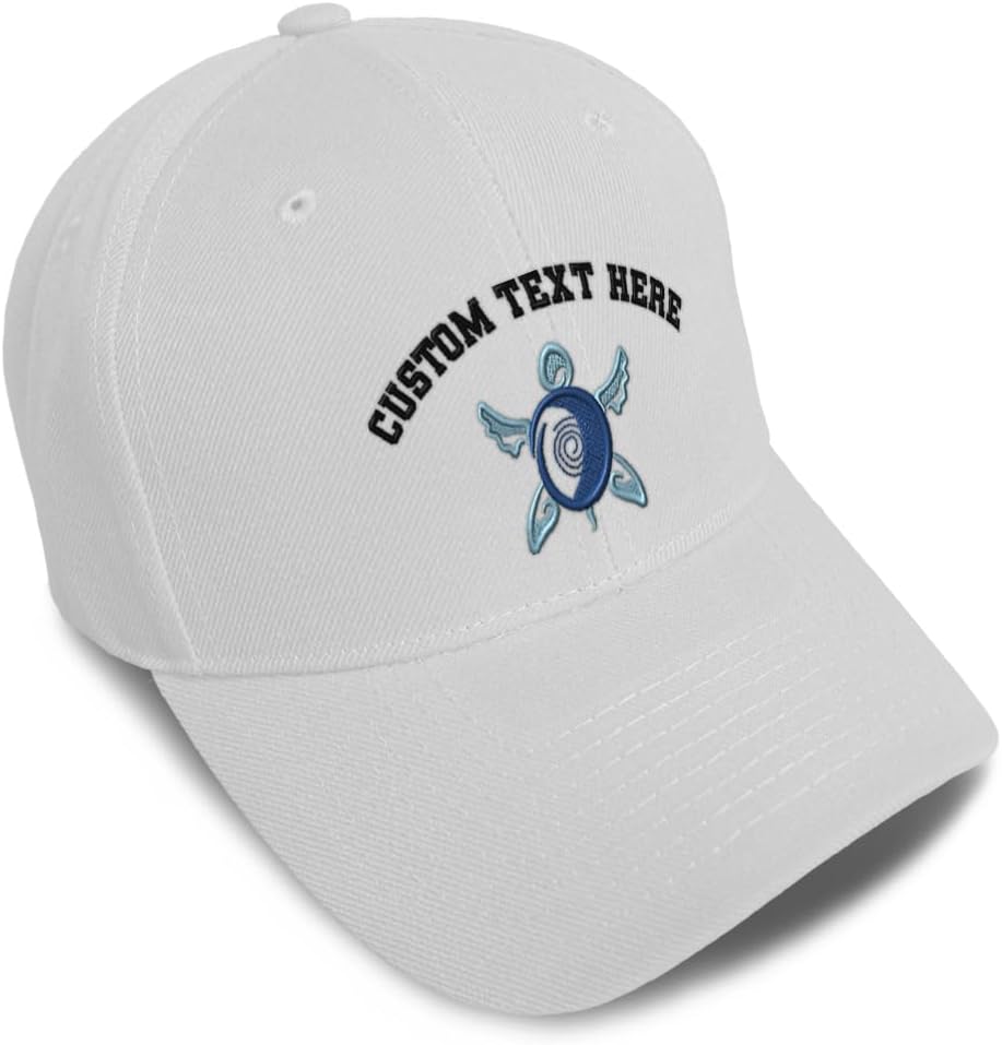 Custom Baseball Caps for Men & Women Embroidered Turtle A Embroidery Ladies & Men Baseball Hats Acrylic