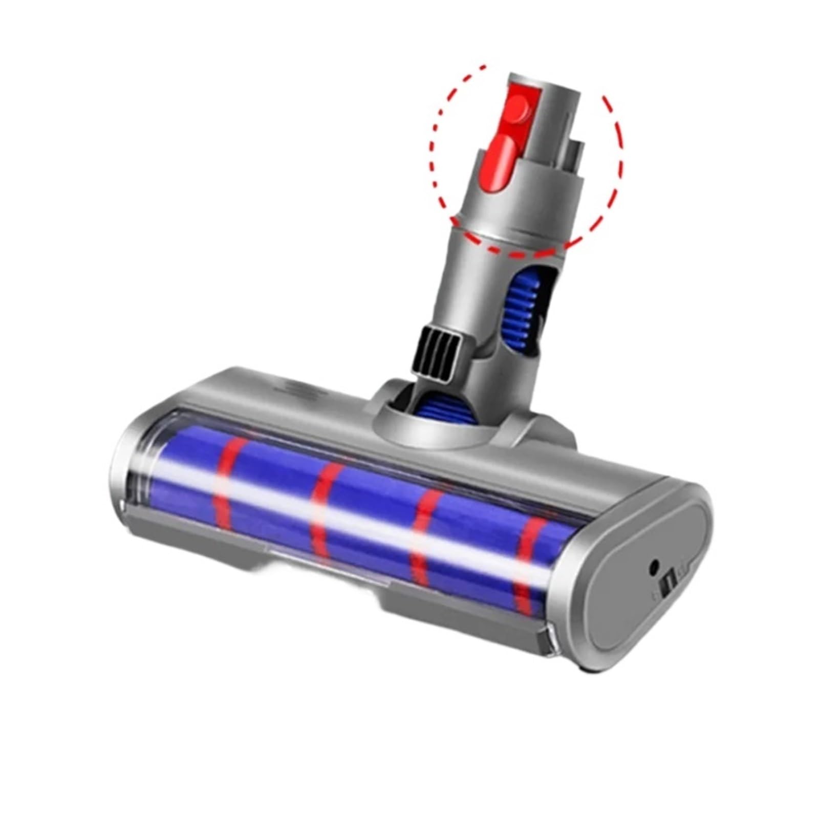 Cabezal De Cepillo De Suelo Motorizado, Herramienta De Repuesto De Rodillo Barredor Suave For Aspiradora, Compatible Con Dyson,V7,V8,V10,V11,