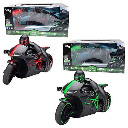 Tachan Moto de Course échelle 1:18, Fonctionnement avec Radio contrôle, Assortis, Design très Sportif et Grande Vitesse et Puissance