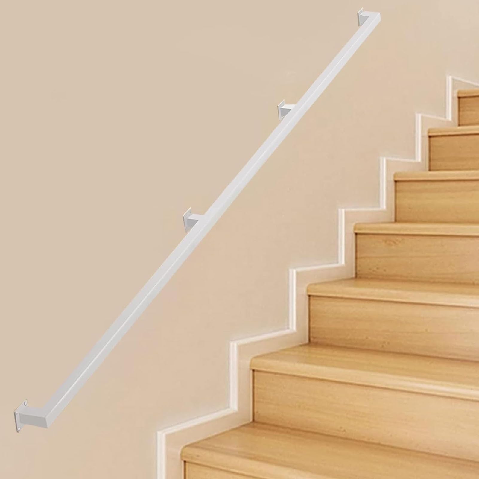 Main courante en fer blanc industriel de 4 pieds pour rampe d'escalier intérieure