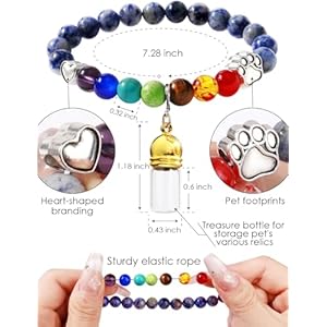 Pet-Memorial-Gift-for-Loss-of-Dogs-Cat-Rainbow-Bridge-Glass-Jar-Bracelet-Cylinder-Cat-Dog-Urn-for-Pet-Ashes-Cremation-Keepsake-Women-and-Men-Who-Dog-Sympathy-Commemorative-Gift - Cucciolini Doodles Pet-Memorial-Gift-for-Loss-of-Dogs-Cat-Rainbow-Bridge-Glass-Jar-Bracelet-Cylinder-Cat-Dog-Urn-for-Pet-Ashes-Cremation-Keepsake-Women-and-Men-Who-Dog-Sympathy-Commemorative-Gift