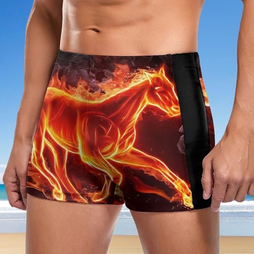 Short de bain boxer pour homme Cheval de Feu idéal pour la natation - 2