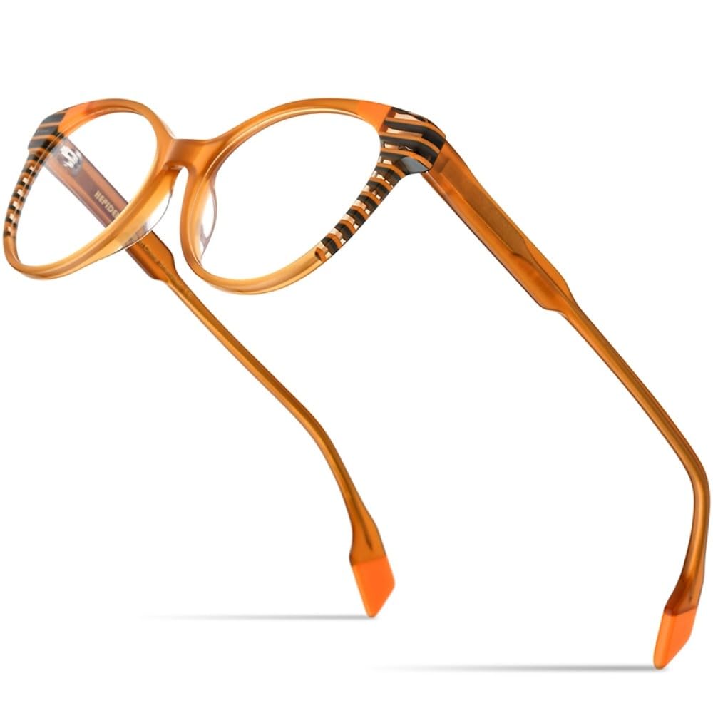 MUTYNE Mehrfarbige Acetat-Brillengestelle für Herren, Retro, quadratisch, für Damen und Herren