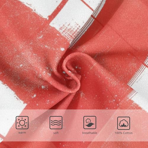 KLL Red & White Checked Christmas Little Boys Comfort Nighttime Underwear Breathable Undies3