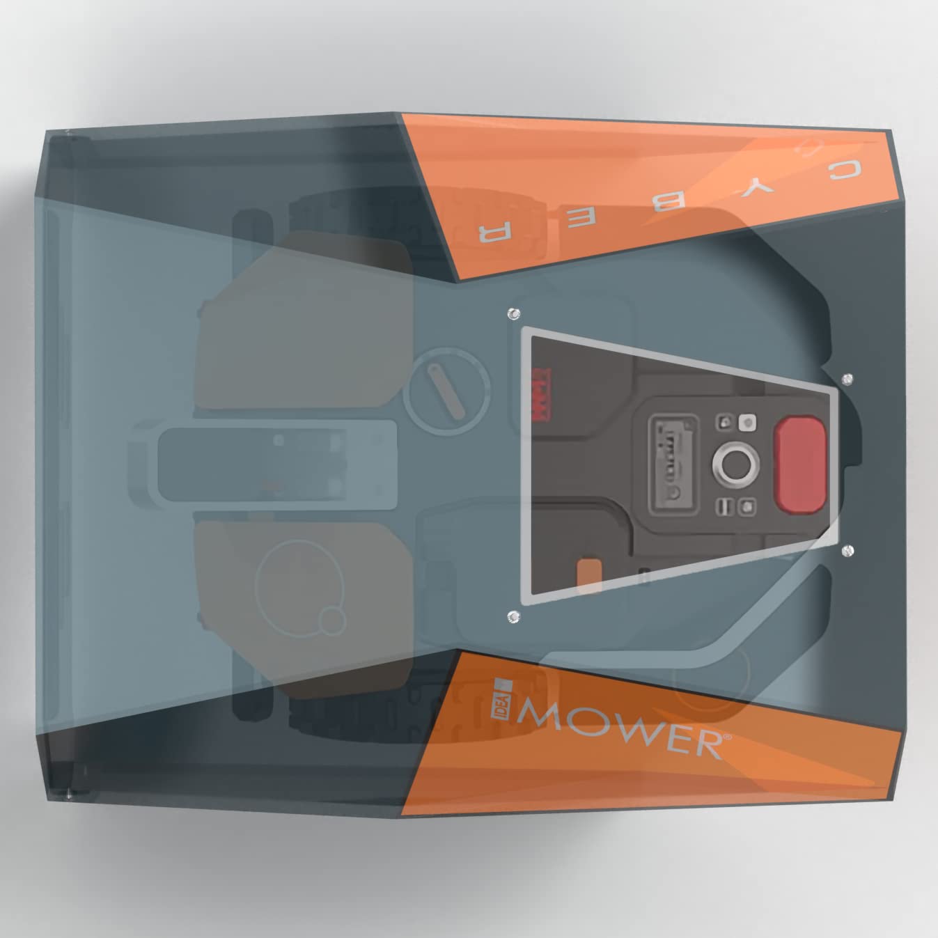 IdeaMower Garaje para robot cortacésped compatible con Worx Landroid Vision, 74 x 78 x 38 cm, protección UV, material compuesto de aluminio