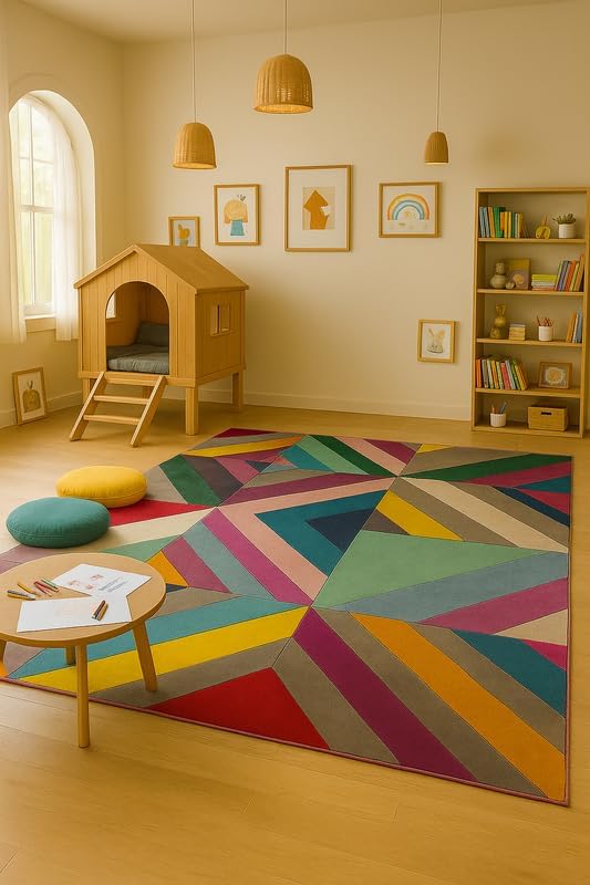 Image of Luxurious Tufted Woolen Carpet Collection Size 10 X 12 Feet (Color-Multi)