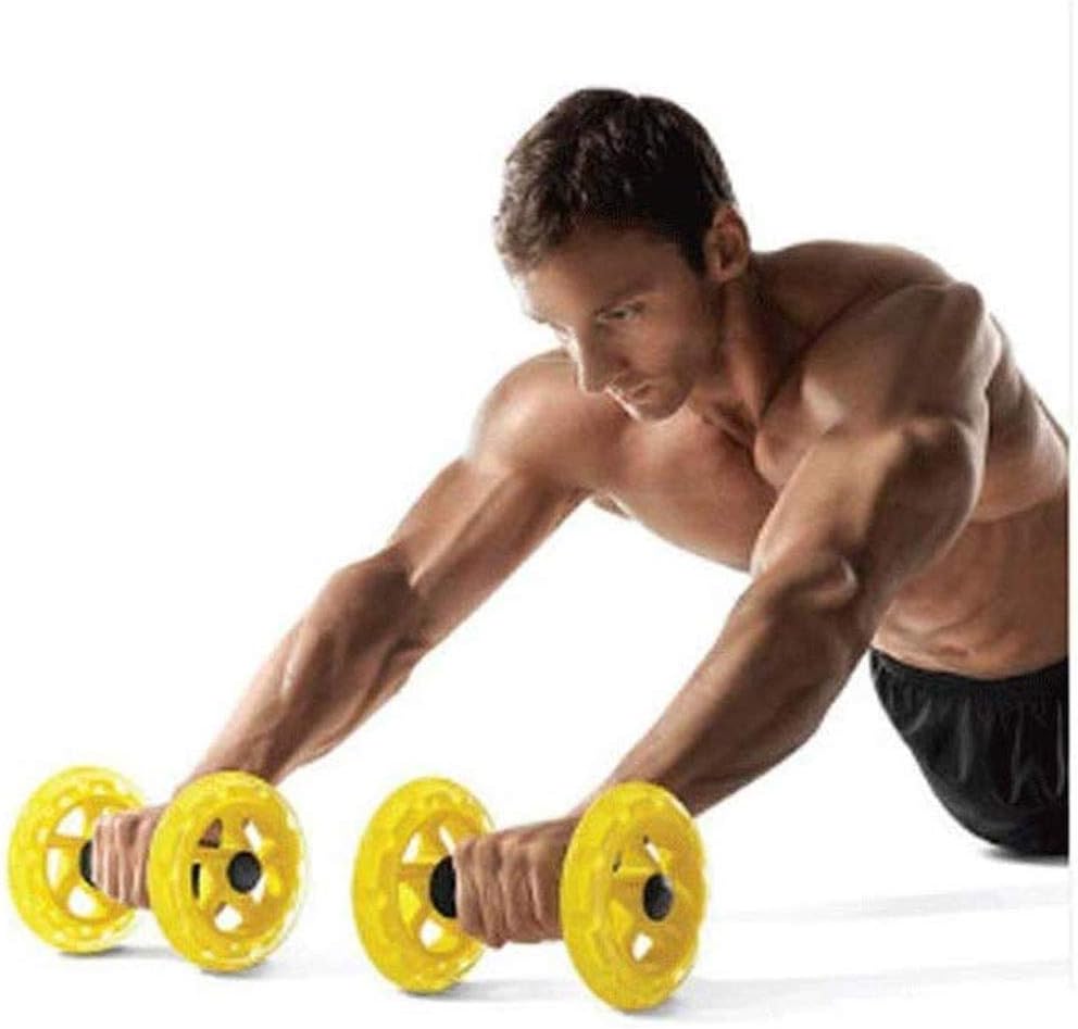 Abdominal Muscle Wheel - One-Handed Two-Wheeled Belly Wheel Multi-Function Core Training Wheel Four-Wheel Fitness Wheel