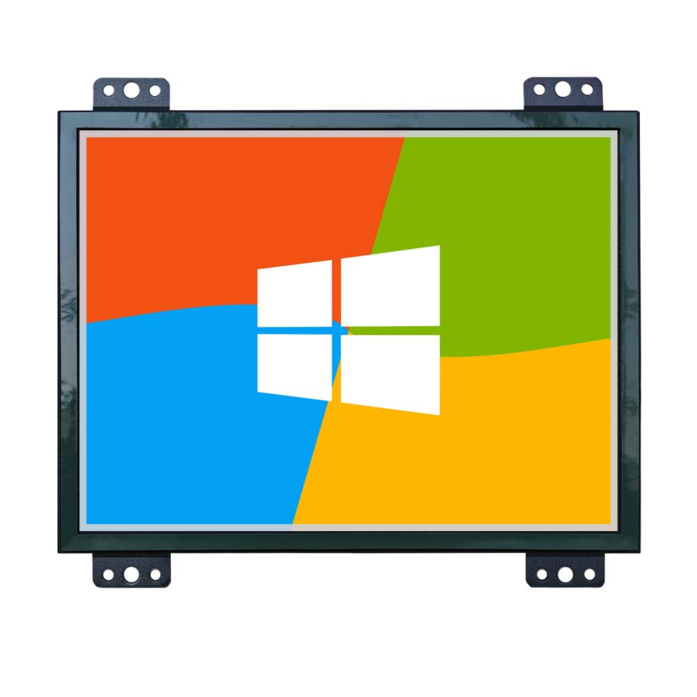8 inch Display 1024x768 Fullview IPS LCD Screen Power On Boot Metal Outer Covering Embedded Open Frame Industrial