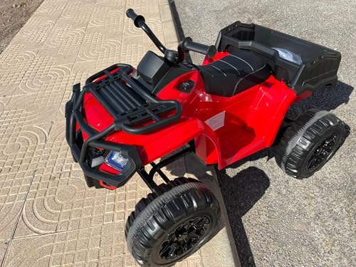 Quad batteria 24v per bambini, ruote in plastica, sedile in pelle, (SIN RC) - 3-8 ANNI