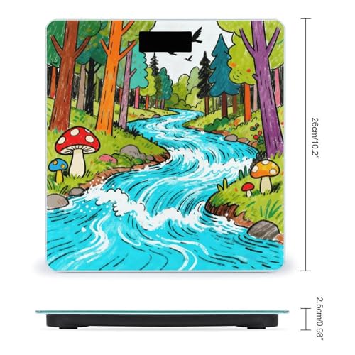 Báscula digital de baño Forest River con pantalla LCD miniatura 2
