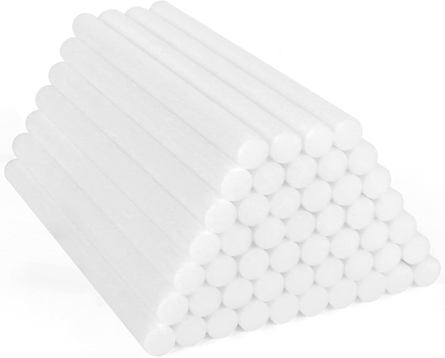Bigxin 50Pcs Varillas Filtro Humidificador Barras Humidificador, Mechas para Humidificador Palos de Algodón de Humidificador 10*0.7cm Varillas de Humidificador USB en Oficina y Dormitorio (Blanco)