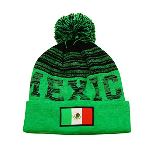 Icon Sports Mexico Adult Winter Soccer Beanie Green