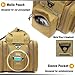 DBTAC Range Bag Small for 2X Pistol (Tan) + Handgun Firearm Case Medium for 2~4 Pistol (Tan), Lockable Zipper, Durable Material, Compact Design