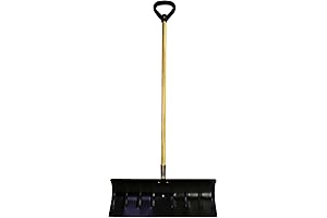 Bigfoot Coated Steel Snow Shovel Pusher Design for Easy Snow Removal