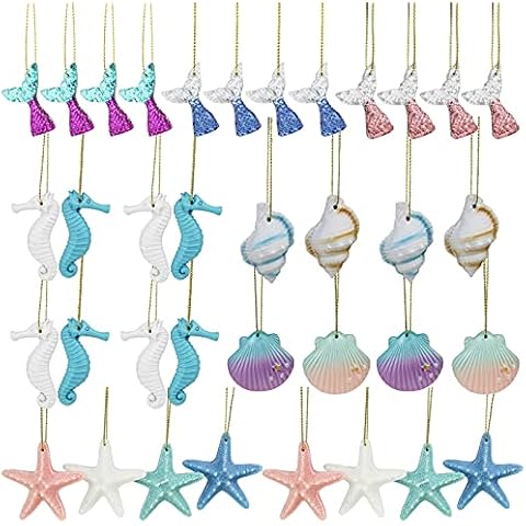 36-Piece Multicolored Seashell Ornaments Cover