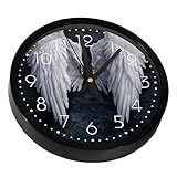Horloge murale ronde de 24,9 cm de diamètre, motif d'impression unique avec chiffres noirs ou blancs. Si vous souhaitez modifier la taille de la police ou la couleur des chiffres, vous pouvez nous contacter pour le changer. Il suffit de personnaliser pour vous.