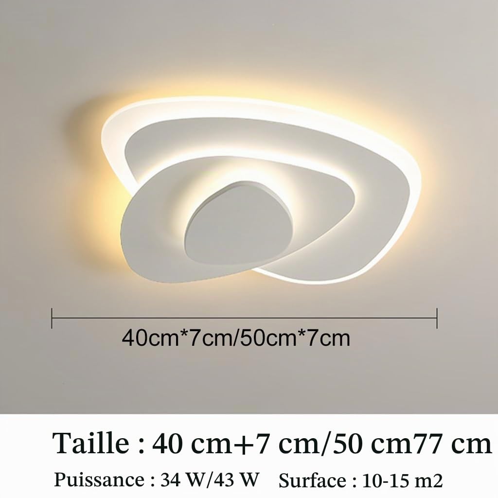 Lampe de plafond LED Chambre à coucher Plafonnier Dimmable 3500K-6500K Éclairage géométrique Triangle Design Lampe pendante Moderne Créative Lampes Étude Salon Bureau Salle à manger Lustres ( Size : 5