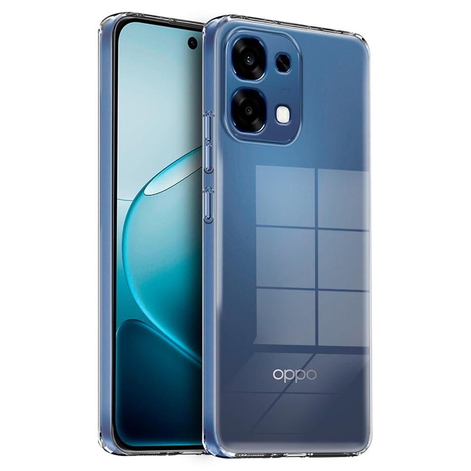 Image of Fashionury Crystal Clear Case for Oppo F33 5G / Oppo F31 5G | Yellowing Resistance | Transparent TPU Silicone | Raised Camera Lips | Slim Transparent Cover