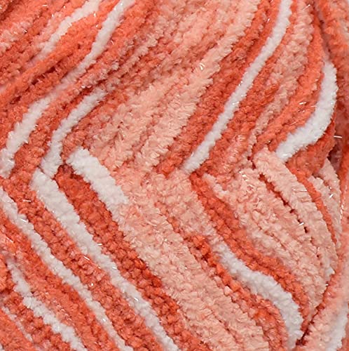 Image of Vard hman Blanket Yarn Multi Peach WL 400 gm Thick Chunky Knitting Wool Yarn. S TA