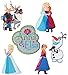 Produktbild Bügelbild/Aufnäher - Disney Frozen - die Eiskönigin - Prinzessin - Schwestern ELSA & Anna - 6,7 cm * 9,3 cm - völlig unverfroren - Applikation - Arendel..