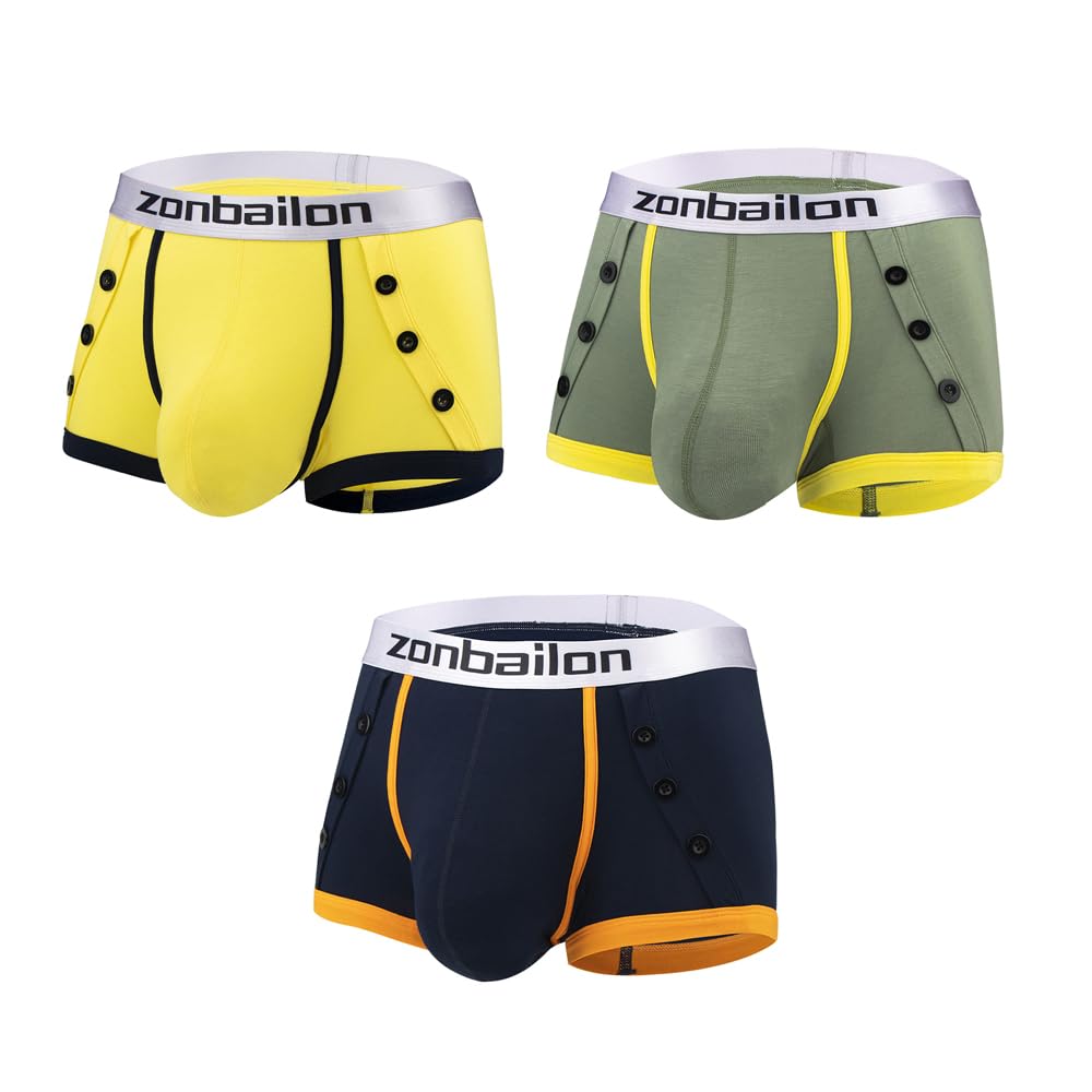 Herren Boxershorts weiches Material Big Ball Pouch breiter Bund Bambusfaser Keine Kantenrolle
