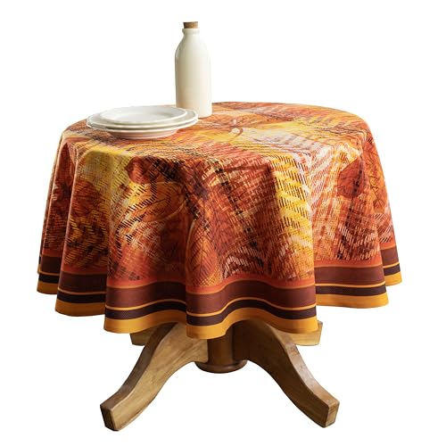 Maison d'Hermine Nappe ronde coton 100% 63 po diamètre