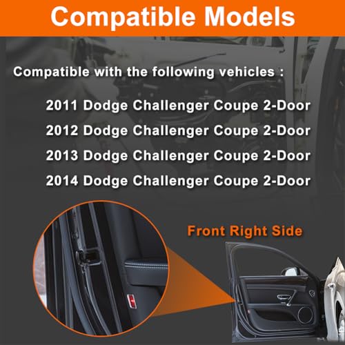 Image of Door Lock Actuator Compatible with 2011-2014 Challenger Front Right Passenger Side