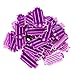 90PCS Hair Perm Rods Hair Curlers Rollers Wave Heat Perm Rod Root Fluffy Clamp DIY Clip Hairdressing Styling Tool(Purple & Pink) Rods