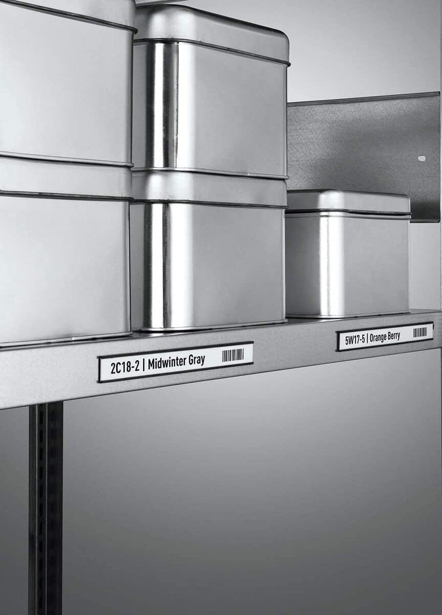 DURABLE - Porte étiquette - Porte étiquette magnétique - Porte étiquette PROFIL C - Repositionnable - Fixation sur surfaces métalliques - 200 x 20 mm - Anthracite - Sachet de 50 pièces - 171358