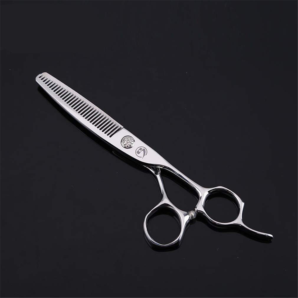 Barber Coupe De Cheveux Ciseaux Set 6 Pouces, Salon De Coiffure Ciseaux 440C Ciseaux Droits en Acier Inoxydable Et Ciseaux Dents, pour Les Enfants, Les Femmes Et Les Hommes (Lumière Et Sharp)