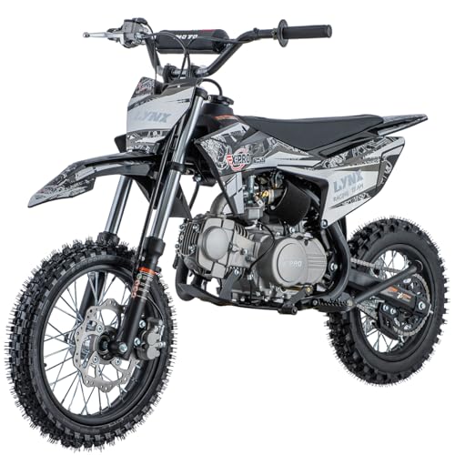 X-PRO X26 125cc Manual Clutch Dirt Bike Big Boys Pit Bike 125 Pitbike,Big 14'/12' Tires!(Black)