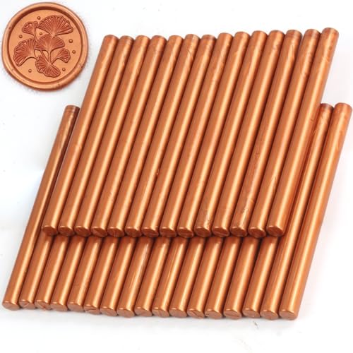 Bâtons de cire à cacheter pour lettres et faire-part - Solution cuivre doré 30 pièces