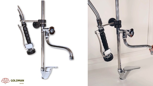 Delabie Benelux Kranen voor Ziekenhuizen - Wastafel, spoeltafel & trog