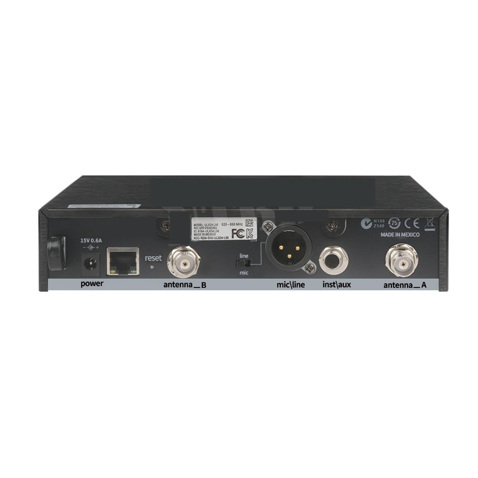 Kit scheda audio, Set completo BETA87A Auricolare Lavalier microfonico wireless professionale Microfono digitale for performance sul palco(Full set 572-590MHz)