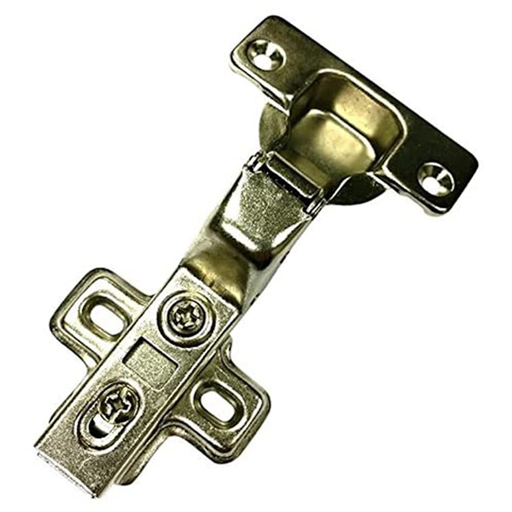 Merriway BH06246 (20 Pcs) Soft Closing Clip-On Kitchen Cabinet Wardrobe Hinges, Zinc Plated, Inset 35mm 95 Degree - Pack of 20 Pieces