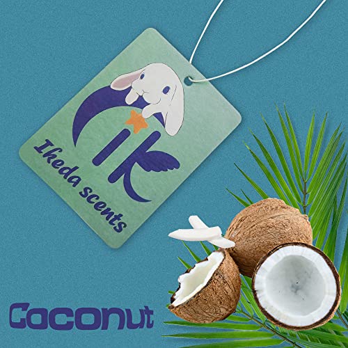 Ikeda Scents Car Air Fresheners: Cute Cartoon Add Skull Hanging | Three Scents | For Home Or Auto | Gift For Family Friend | 6Pack #TOP4