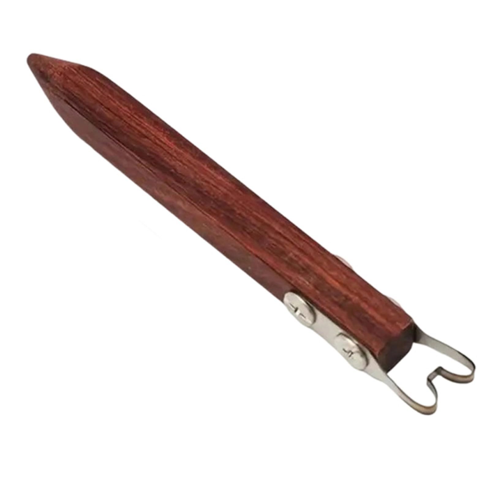 NEWFT Strong Wooden Pottery Finishing Tool with Metal Tip Pottery Wheel Accessory for Shaping & Smoothing Clay Art Work Bases Trimming Tool