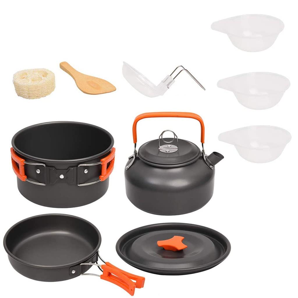 Casserole et kit de camping en aluminium pour cuisiner facilement en pique-nique