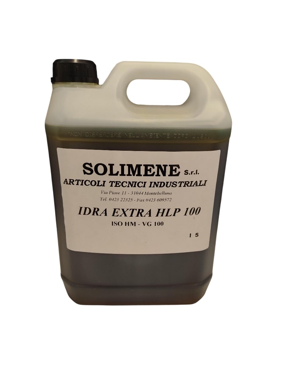OLIO IDRAULICO ISO VG 100 HM ALTA QUALITÀ CON ANTI-SCHIUMA 5 LITRI