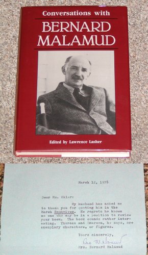 Conversations with Bernard Malamud 0878054898 Book Cover