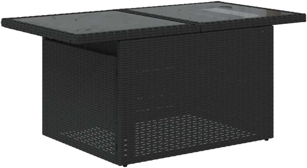 Garden Sofa Set Black, Cream White Outdoor Deck Sets Outdoor Furniture Set Patio Furniture Poolside for Deck Garden Patio Poolside