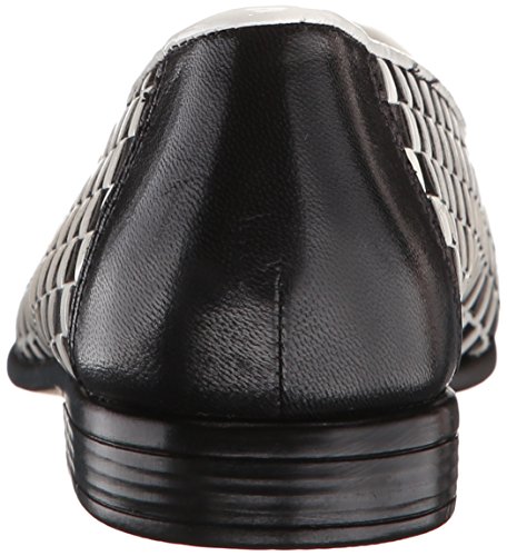 Trotters Women's Liz Ballet Flat, Black/White, 7.0 N US3
