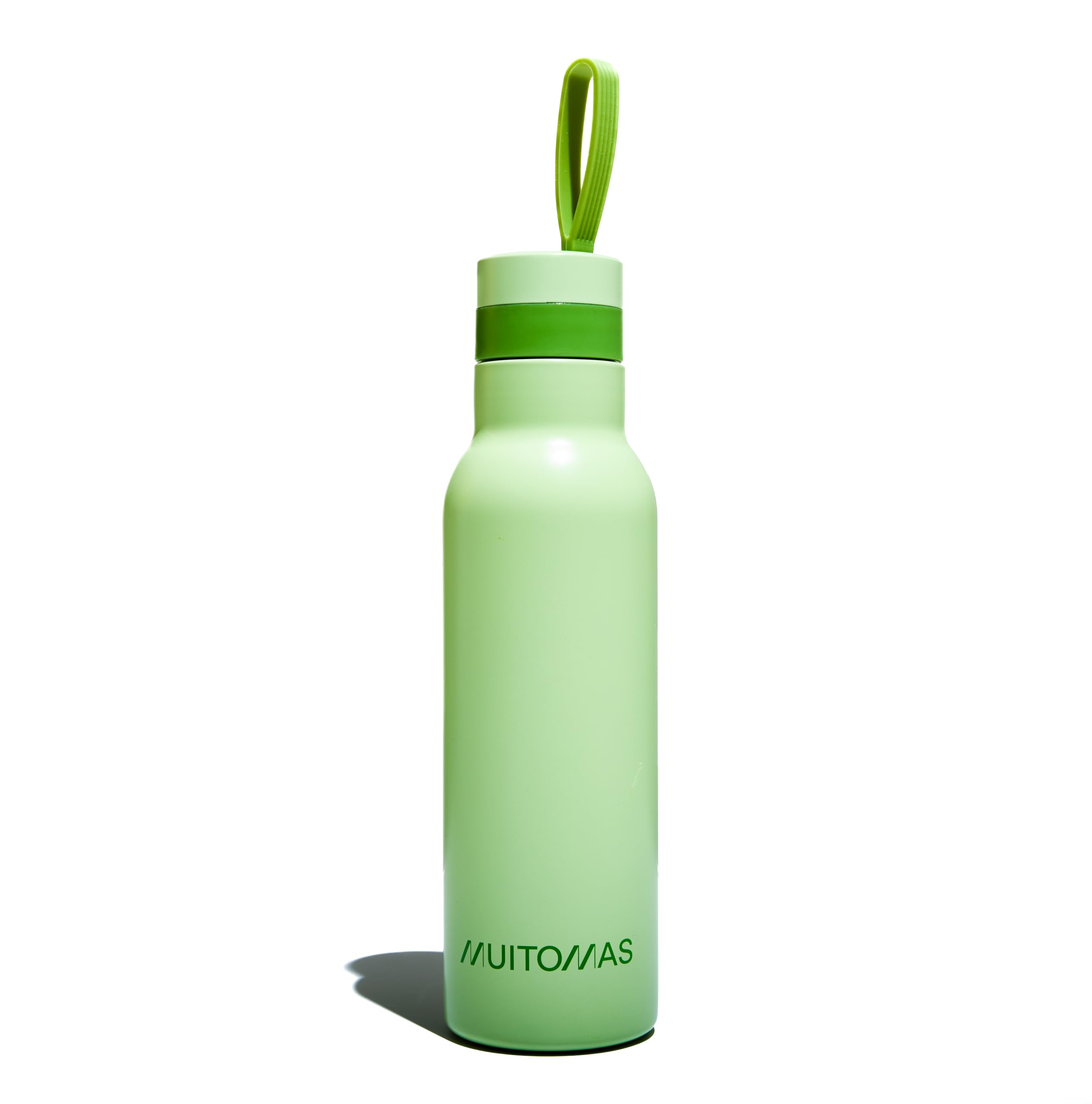 Muitomas, Thermal Water Bottle, 500 ml, Lightweight and Portable Steel Thermal Bottle, Elegant Design with Airtight Closure, Sage Green